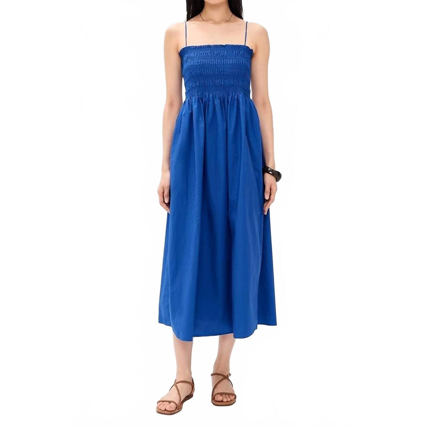 New Z Supply Cornelia Poplin Maxi Dress In Nautical